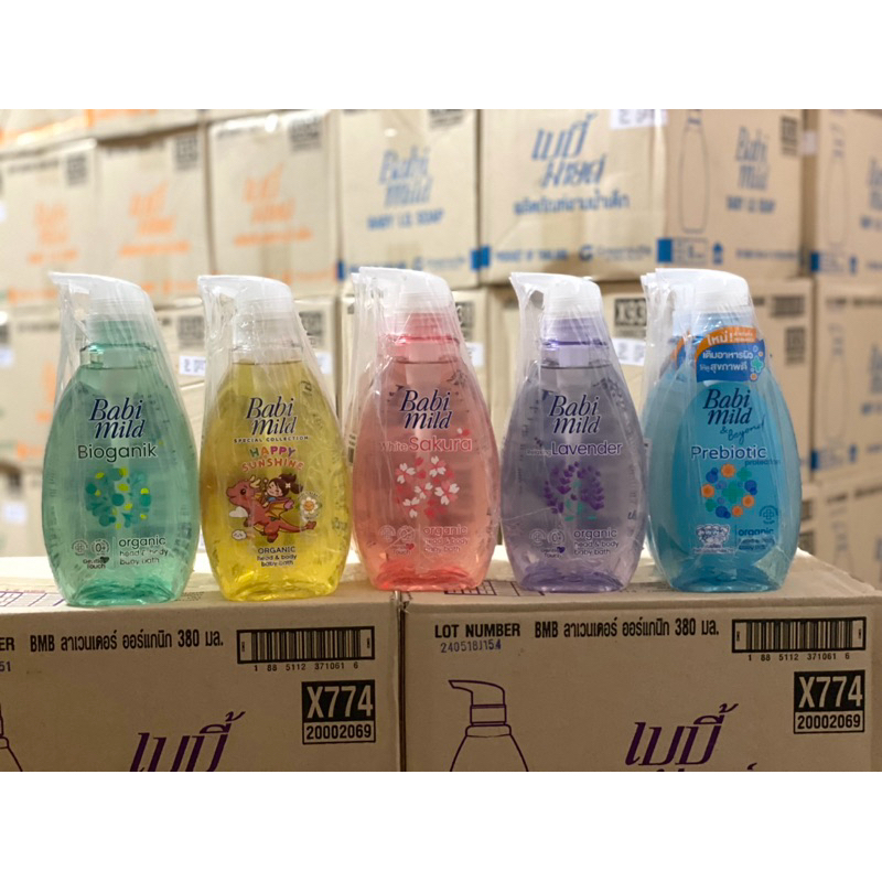 Babimild | เบบี้มายด์ ผลิตภัณฑ์อาบน้ำและสระผม ขวดปั้ม 380 มล.