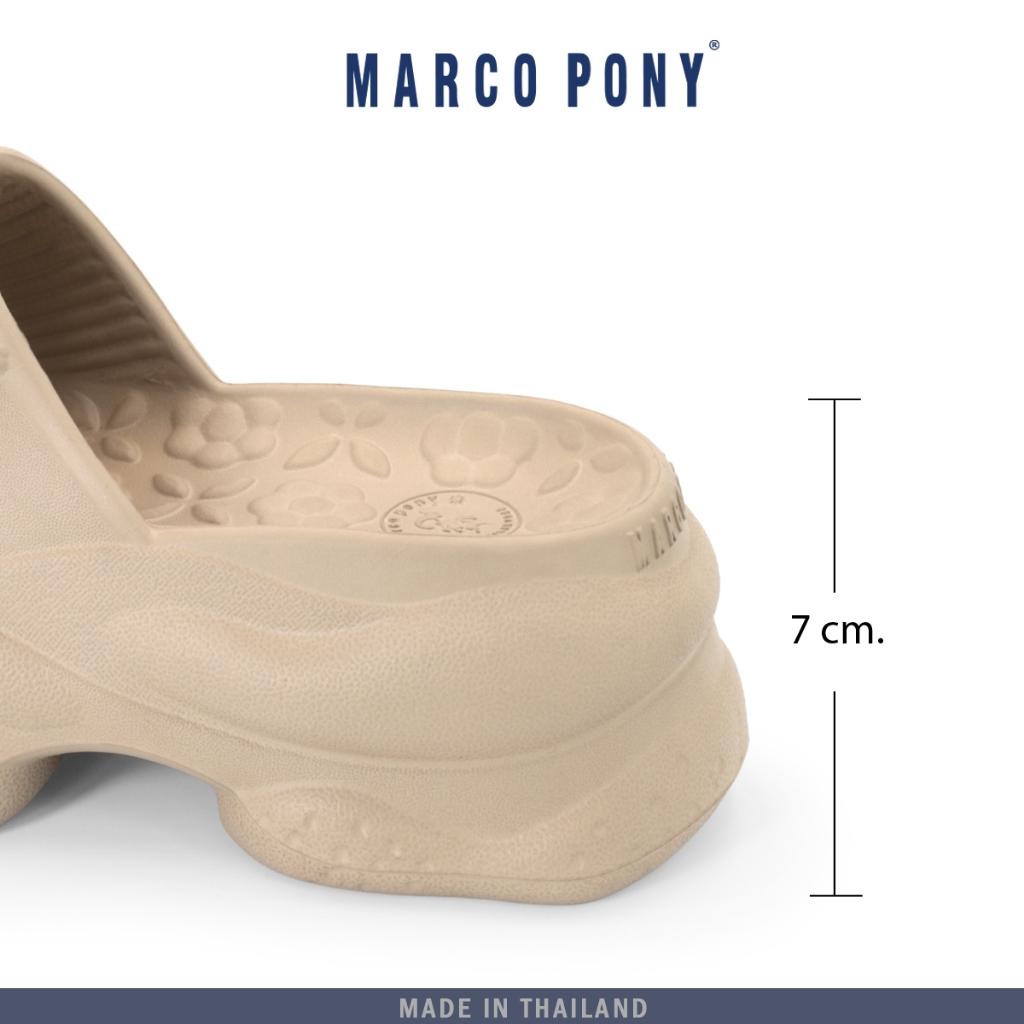 Marco Pony รองเท้าแตะ พื้นนิ่ม EVA แบบสวม รองเท้าสุขภาพ MH9024 เเฟชั่นผู้หญิง  กันน้ำ กันลื่น
