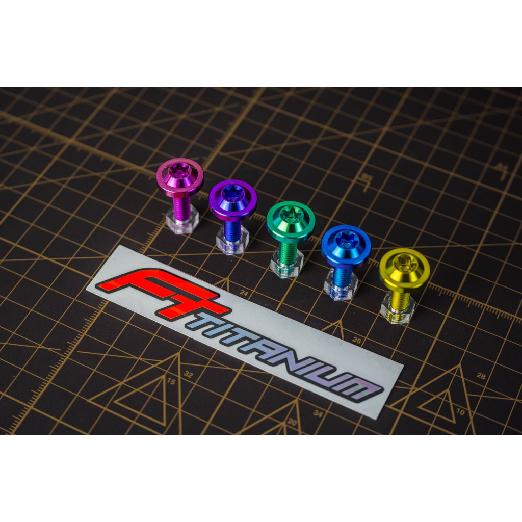 น็อตไทเทเนียมแท้ หัวดาวเรียบ M8