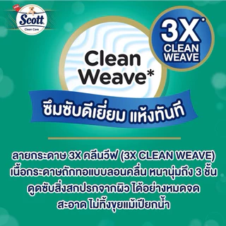 🔥ถูกที่สุด🔥สก๊อตต์ คลีนแคร์ กระดาษชำระ ม้วนใหญ่ทึ่สุด 3XL หนา 3ชั้น ขนาด 24 ม้วน SCOTT CLEAN CARE Toilet Tissue 3XL