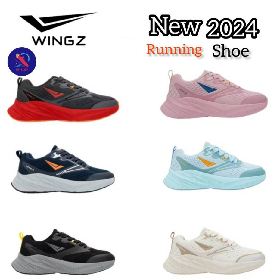WINGZ รองเท้าวิ่ง ผ้าใบ RUNNING (รุ่น M553 W663) ดีไซน์สวย น้ำหนักเบามีทั้ง ชาย - หญิง