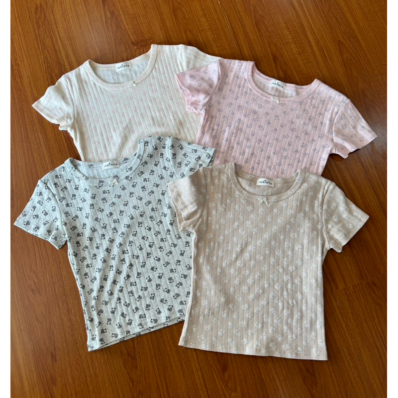 เสื้อยืดลายหมี ป้าย jarinya 🐻