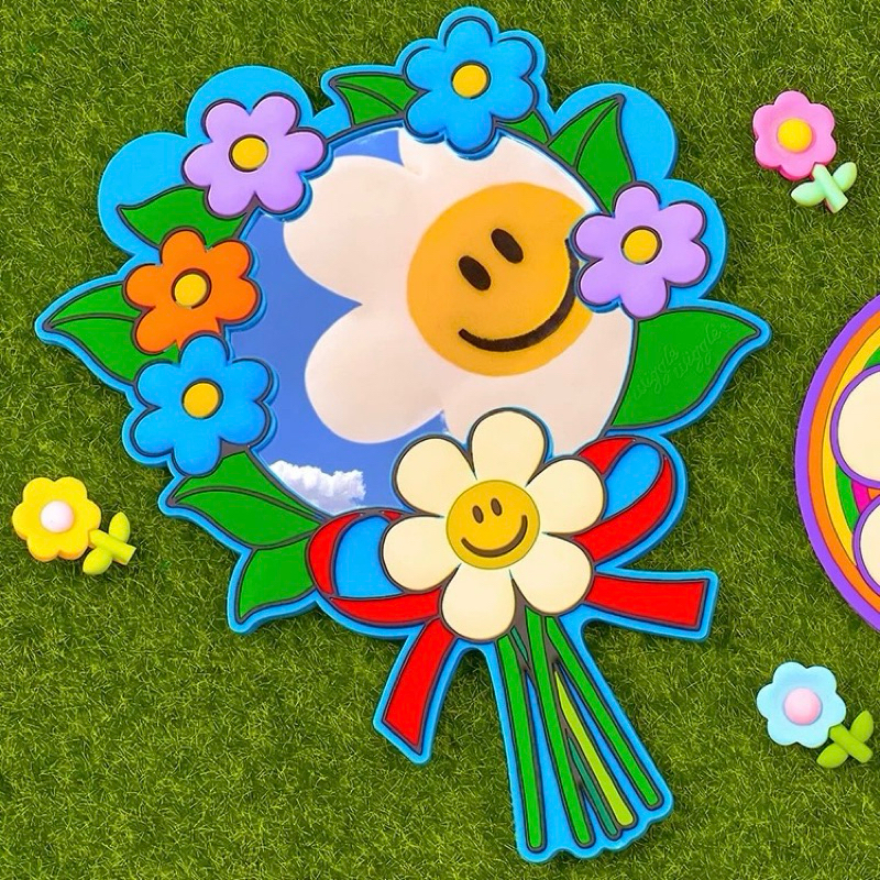 พร้อมส่ง Wiggle Wiggle ของแท้   กระจกพกพา Hand Mirror กระจกน่ารัก Pocket Mirror กระจกแต่งหน้า วิกเกิ้ล วิกเกิ้ล 02008 ราคา ถูกที่สุด ดีลบีเคเค แกลเลอรีภาพที่ 4