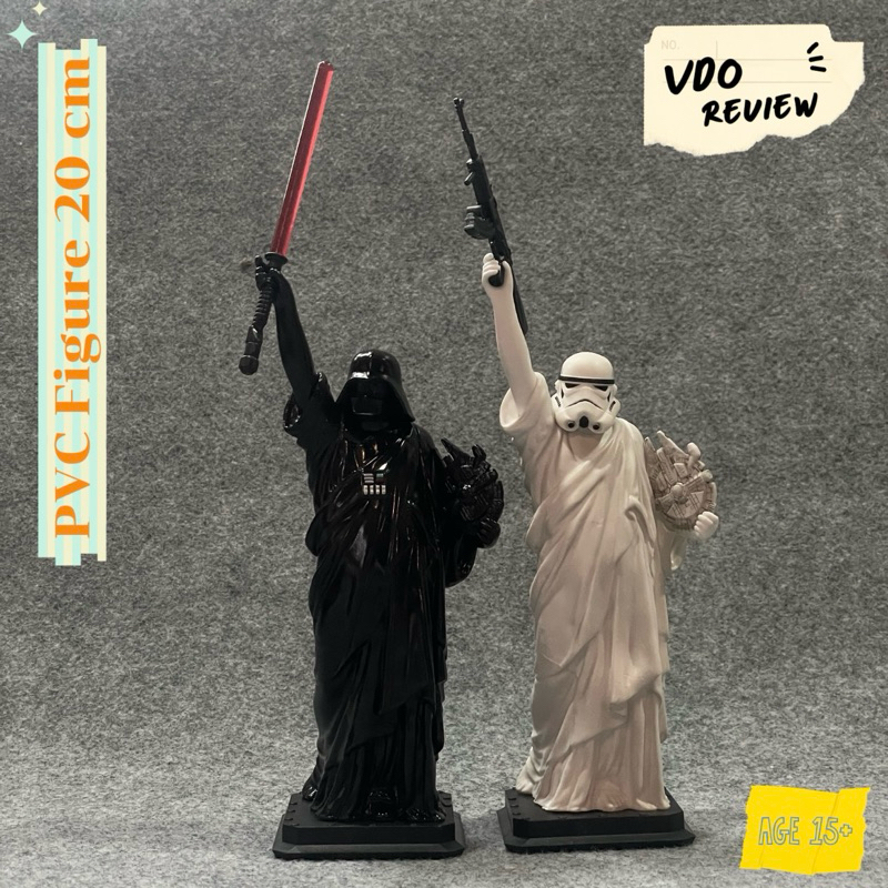 เทพีเสรีภาพ Star Wars Statue of Liberty Darth Vader Stormtrooper Statue Figure  20 cm