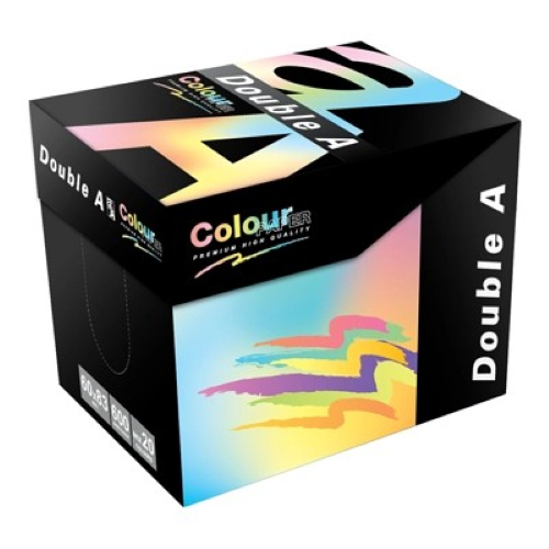 กระดาษโน้ต 80 แกรม คละ 20 สี Double A minibox