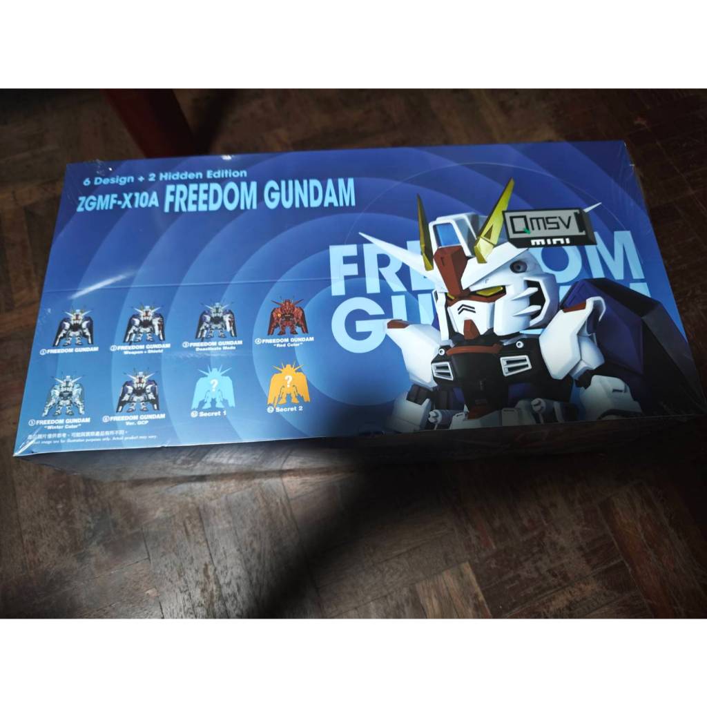 💕**สินค้าพร้อมส่ง** กล่องสุ่ม Qmsv mini : ZGMF-X10A FREEDOM GUNDAM (Set)งาน bandai สินค้าใหม่ ไม่แกะ