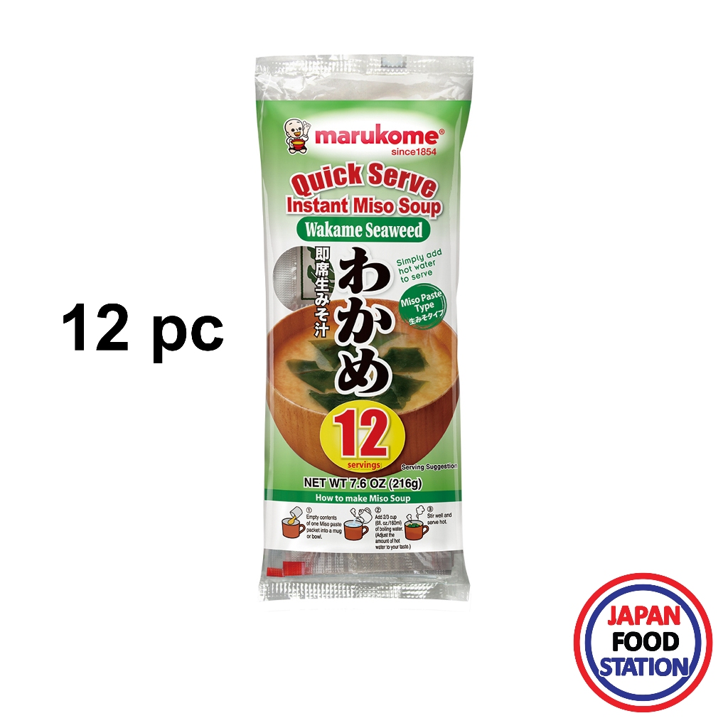 MARUKOME SOKUSEKI NAMA MISOSHIRU WAKAME 216 G (12521) ซูปมิโสะกึ่งสำเร็จรูปสาหร่ายวากาเมะ JAPANESE MISO SOUP