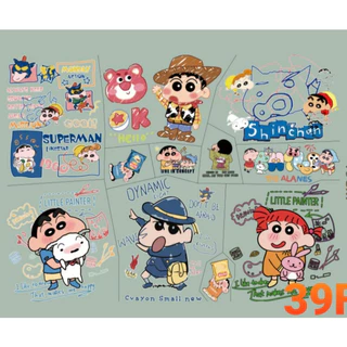 14*สติกเกอร์ชินจัง โลโก้รีดติดเสื้อ ตัวรีดติดเสื้อ สติกเกอร์ติดเสื้อ