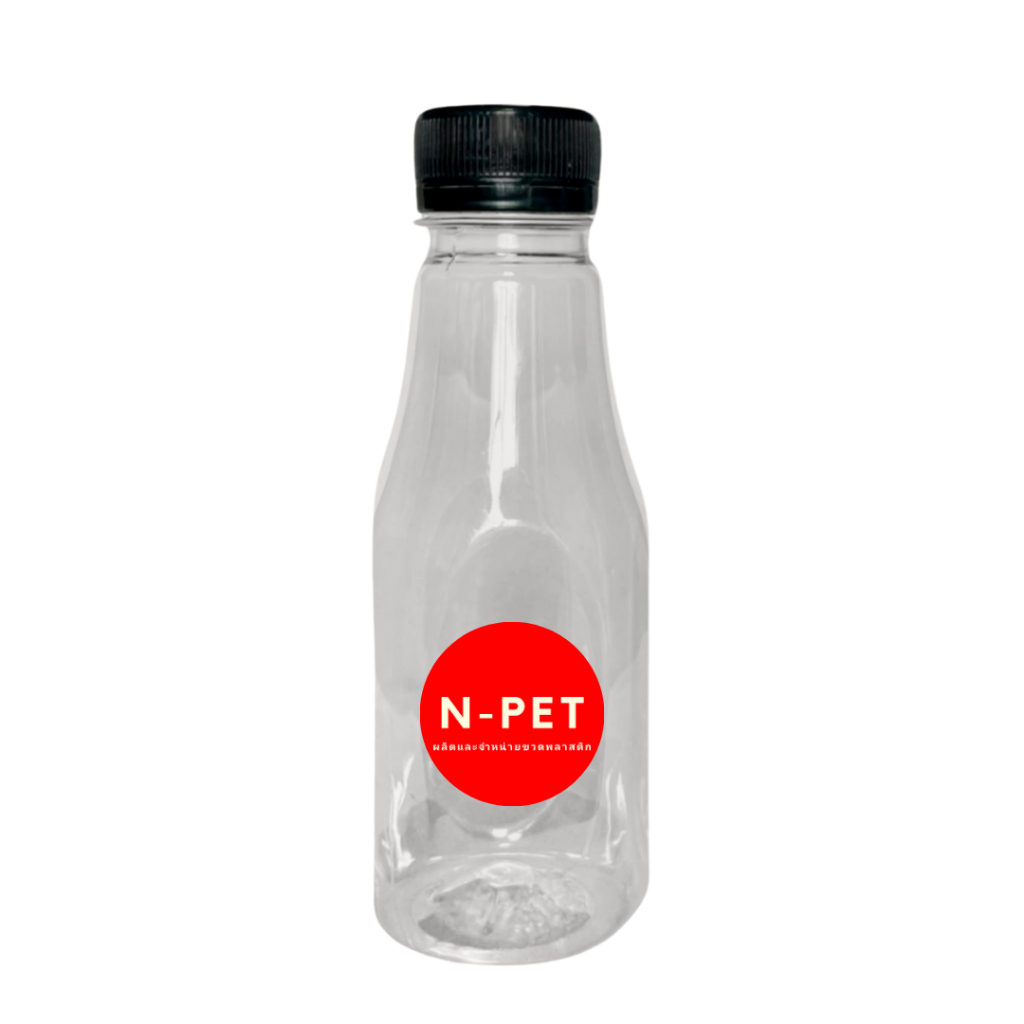 ขวดพลาสติก PET ทรงหยก คอยาว ขนาด 180 ml.จำนวน 150 ขวด พร้อมฝาให้เลือก 10 สี