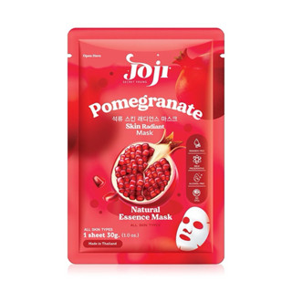 Joji โจจิ แผ่นมาส์กหน้า สูตรทับทิม 1แผ่น