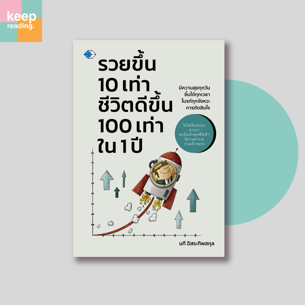 หนังสือ รวยขึ้น 10 เท่าชีวิตดีขึ้น 100 เท่า ใน 1 ปี นามปากกา: นที อิสระทิพสกุล หนังสือบริหารธุรกิจ