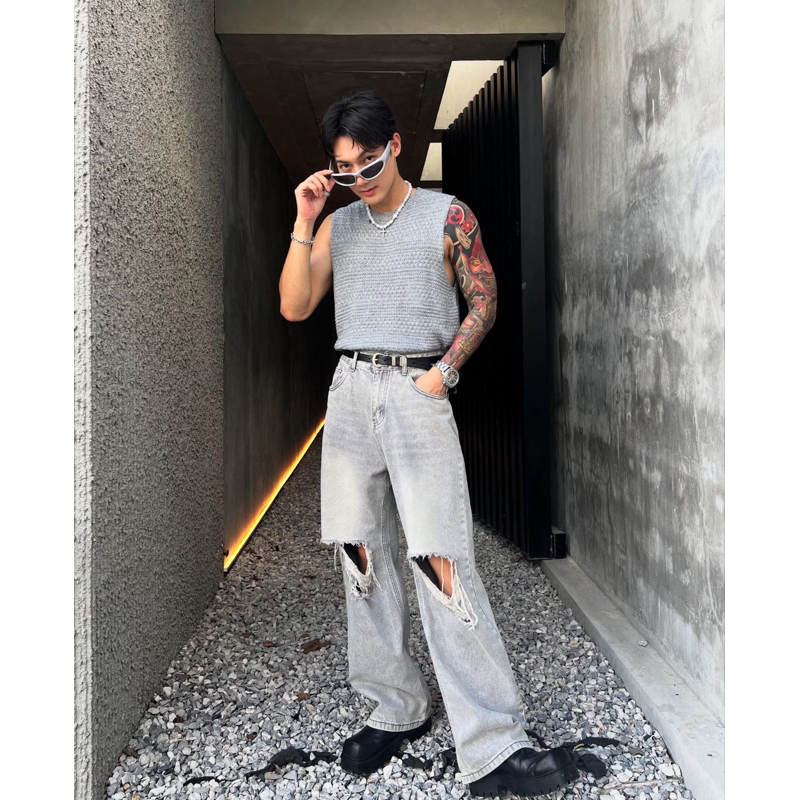 เสื้อแขนกุดไหมพรม Odaiba Tank Top