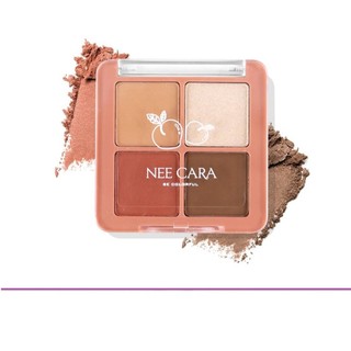 (แท้) Nee Cara Mini Fruit Four Shadow # N319 Eyeshadow Palette 8g นีคาร่า มินิ ฟรุต เบอร์ 02 (ไม่มีแพ็คเก็ต)