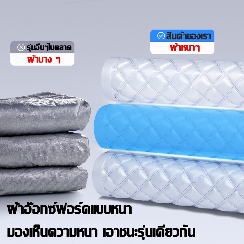 🚘ผ้าคลุมรถที่แข็งแกร่งที่สุด🚘ผ้าคลุมรถครึ่งคัน  ผ้าคลุมรถยนต์ กันรังสี UV กันฝน กันน้ำ100% กันใบร่วง กันขี้นก - รูปที่ 7