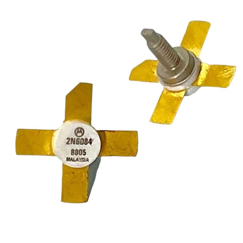 2N6084 Transistor 80W 18V 7A ขนาดเกลียว3/8นิ้ว Stud Package (NOS) Motorola USA แท้