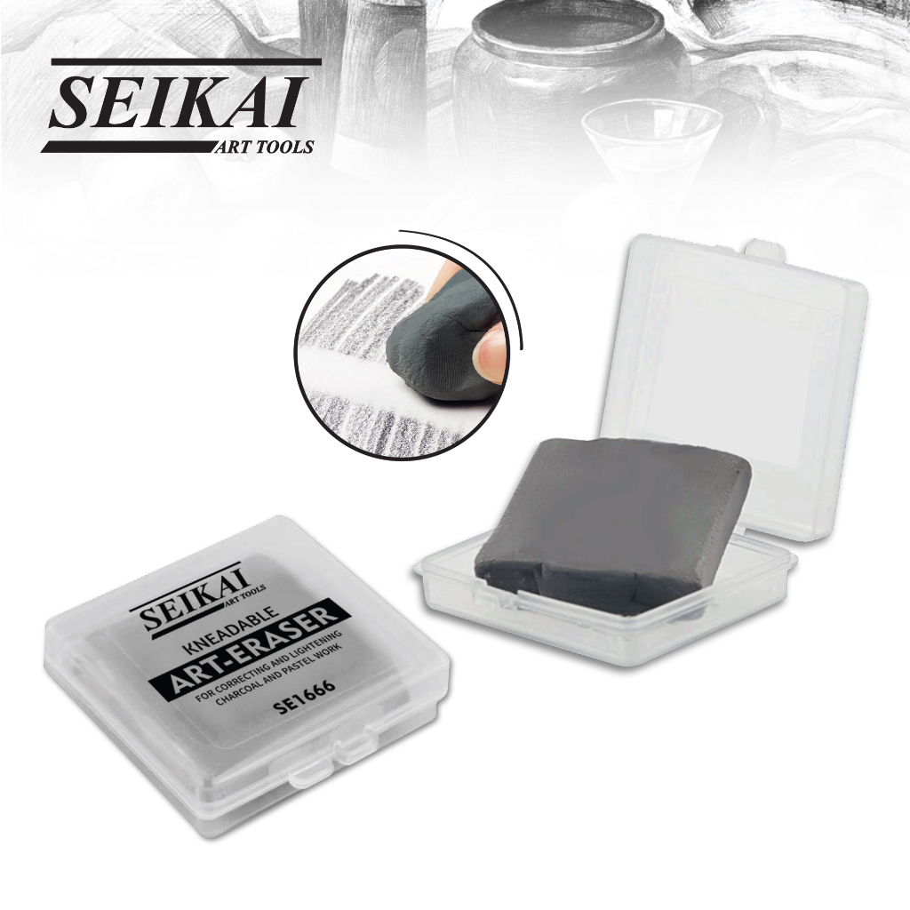 Seikai Kneadable Eraser SE1666 เทา / SE1828 สุ่มสี I ยางซับภาพวาดสีชอล์ค ชาร์โคล แกรไฟต์