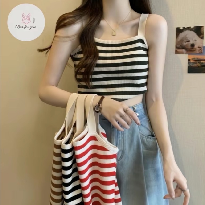 เสื้อกล้ามผ้าไหมพรม BFY-91001 เสื้อสำหรับผู้หญิง Women Clothing Lady เขียวขี้ม้า