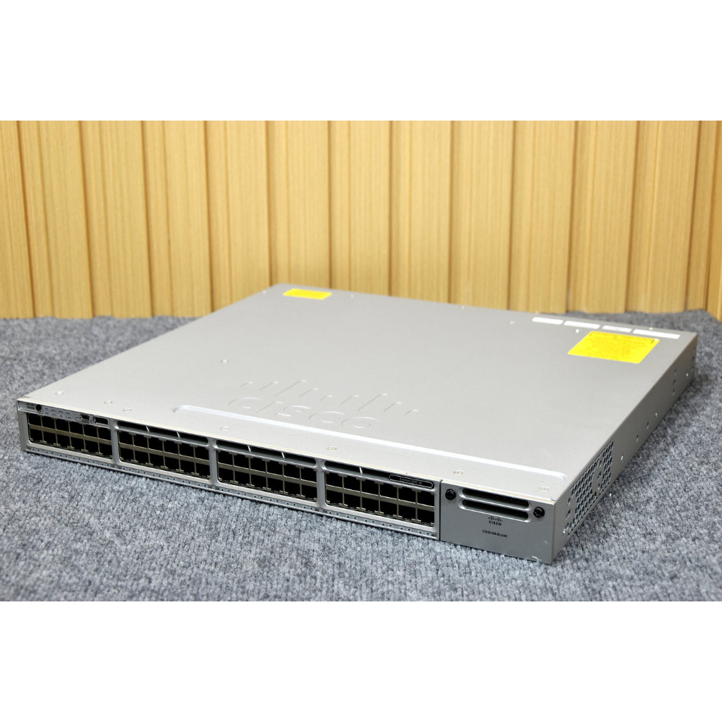 Cisco 3850 Series 48 Port Data Switch, IP Base, WS-C3850-48T-S, Refurbished, Original