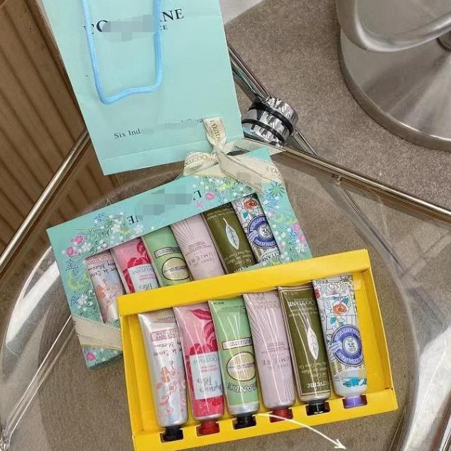 ♞ครีมทามือ L'Occitane Shea Cherry Blossom Moisturizing Moisturizing Hand Mask สำหรับผู้ชายและผู้หญิ