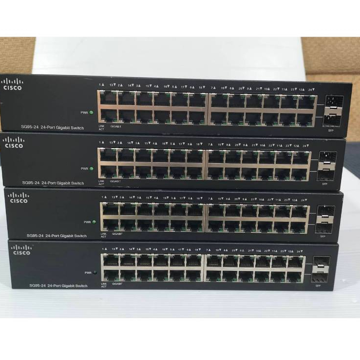 Cisco SG95-24 Switch 24-Port Gigabit มือสอง พร้อมใช้งาน เทสก่อนส่งมอบ