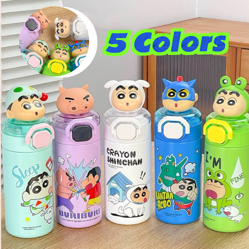 เครื่องเก็บความเย็นCrayon Shinchanสไตล์น่ารักความจุใหญ่ 304 สำหรับน้ำร้อนและน้ำเย็น