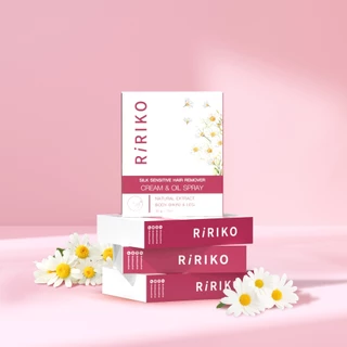 RIRIKO SILK SENSITIVE HAIR REMOVER CREAM & OIL SPRAY ผลิตภัณฑ์กำจัดขน