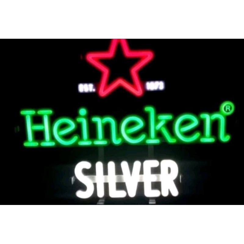 ป้ายไฟนีออน Heineken Silver