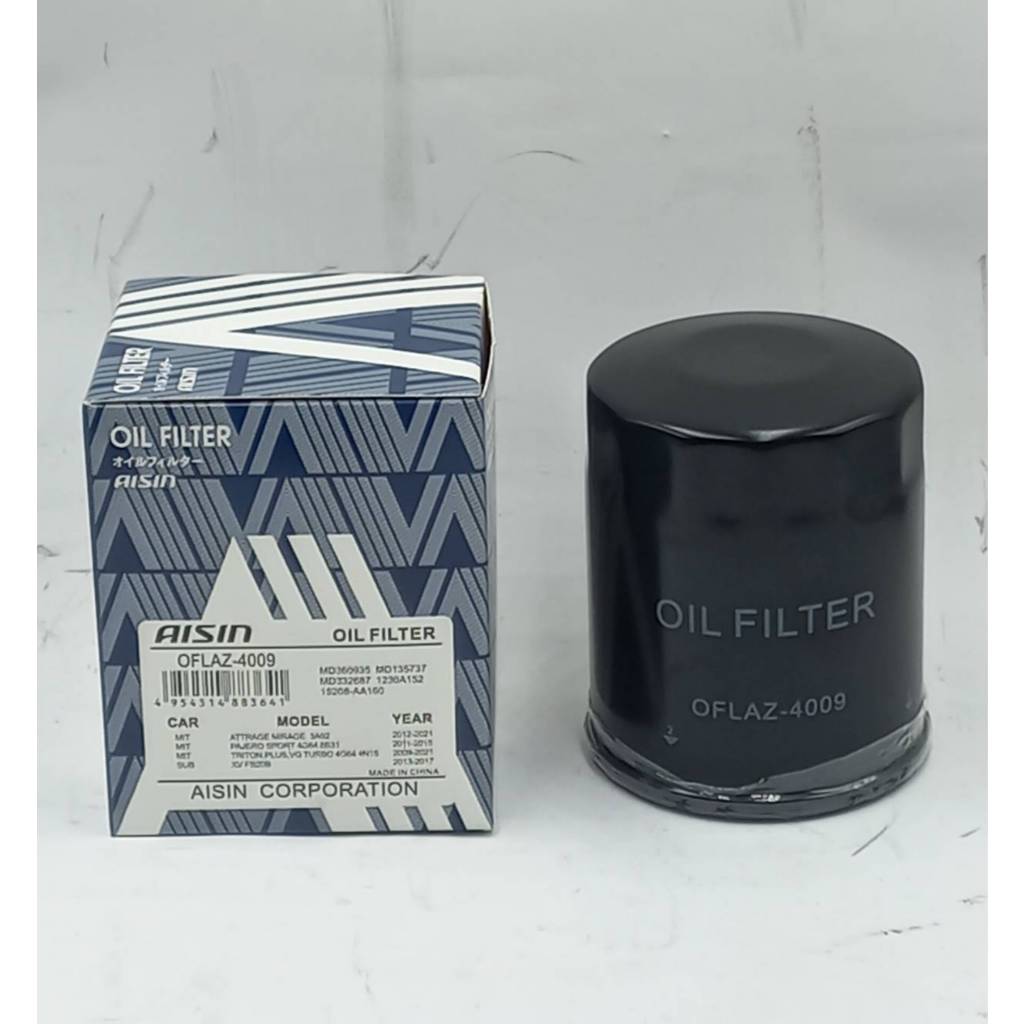 กรองน้ำมันเครื่อง Aisin สำหรับรถ SUBARU FORESTER ปี 2014-2017 / SUBARU XV ปี 2013-2017 / ( OFLAZ-400