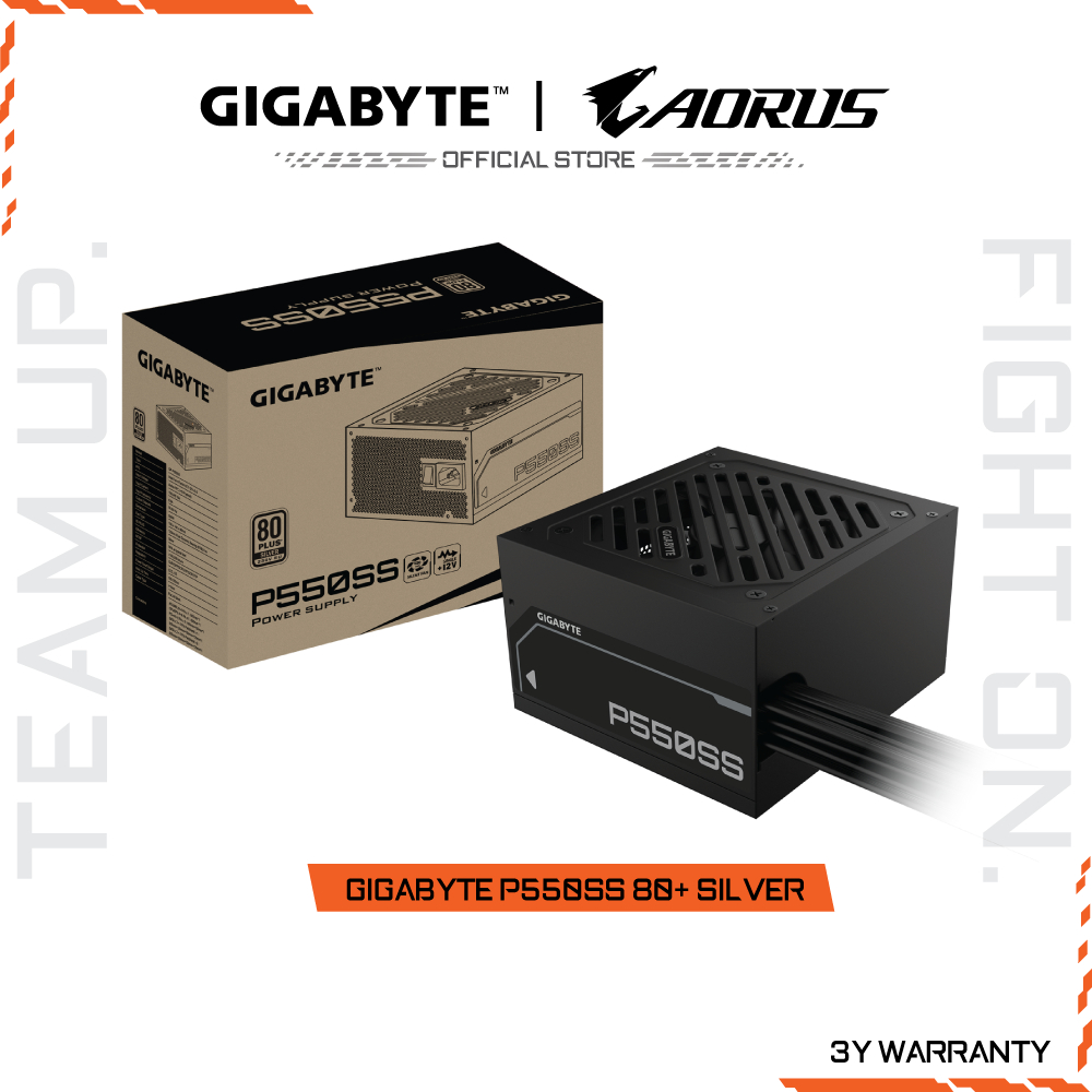 GIGABYTE P550SS 80+ SILVER POWER SUPPLY (GP-P550SS)