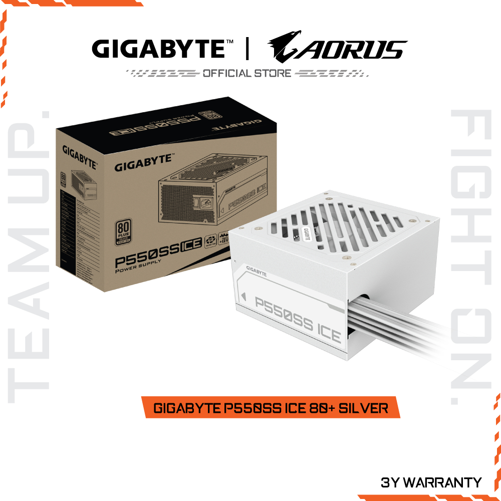 GIGABYTE P550SS ICE 80+ SILVER POWER SUPPLY (GP-P550SS ICE)