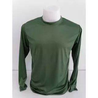 เสื้อยืดแขนยาว สีเขียวทหาร ผ้าไมโคร หนา145แกรม ใส่สบายไม่ร้อน Man Clothing ผู้ชาย