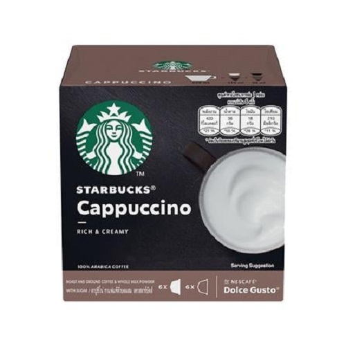 แคปซูลเครื่องชงกาแฟ NESCAFE DOLCE GUSTO STARBUCKS CAPPUCCINO