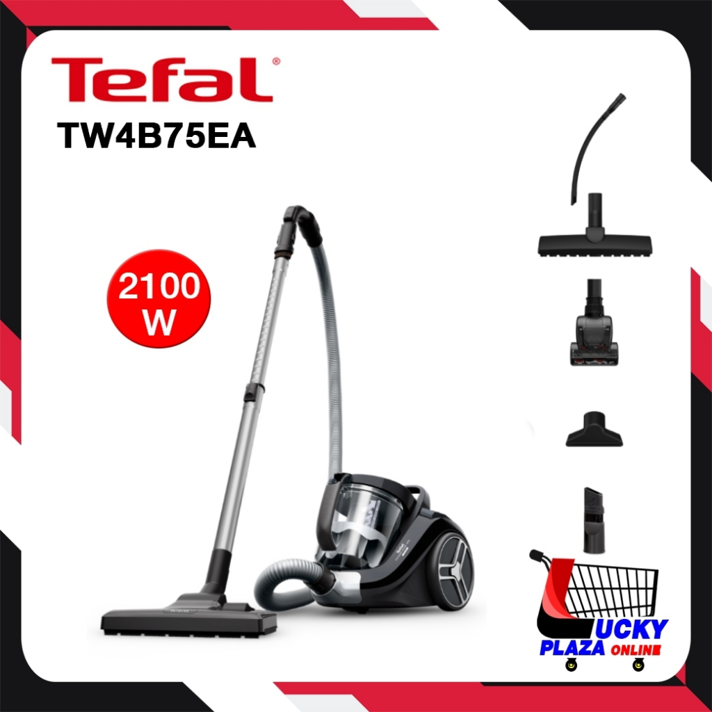 เครื่องดูดฝุ่น TEFAL ทีฟาล์ว รุ่น TW4B75EA กำลังดูด 2100วัตต์