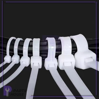 เคเบิ้ลไทร์อเนกประสงค์ (100 ชิ้น) ทนทาน ไม่หัก ยืดหยุ่น รัดแน่น ไม่หลุดง่าย Cable Ties ทนต่อความร้อนสูง