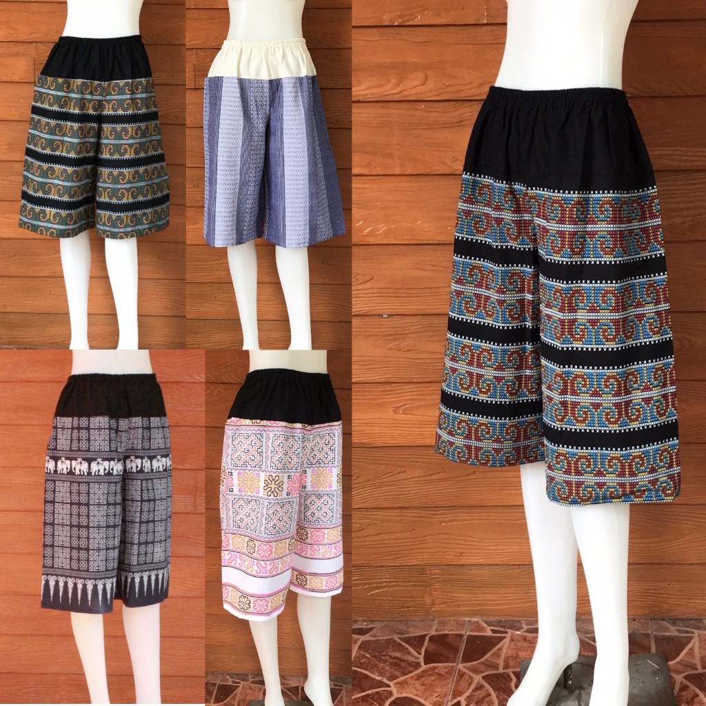 กางเกง4ส่วนแบบเอวยึด ใส่ได้ทั้งหญิงและชาย