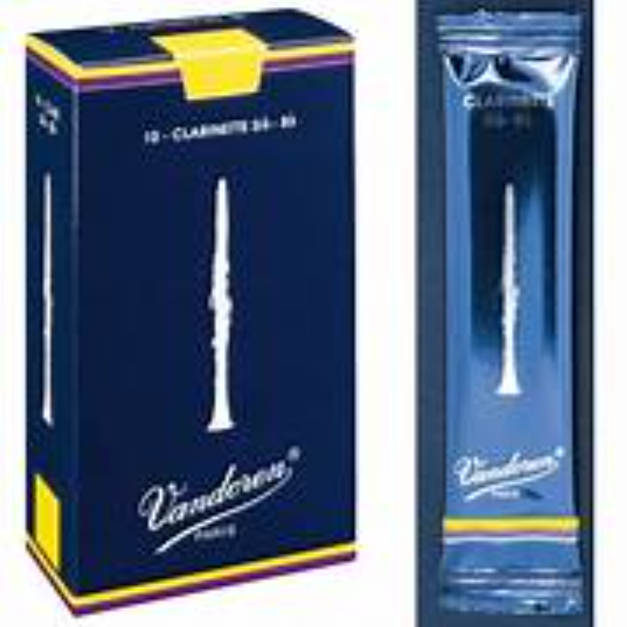 ลิ้นคลาริเน็ต Bb Clarinet Vandoren Traditional คุณภาพสูง ของแท้ (แยกชิ้น)