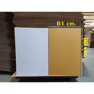 แผ่นกระดาษลูกฟูกสีขาว กระดาษลัง งานศิลปะ ขนาด 61x90 cm., 45x61 cm., 30.5x45 cm. ลอนB 3 ชั้น /แพ็คละ 10-25 แผ่น
