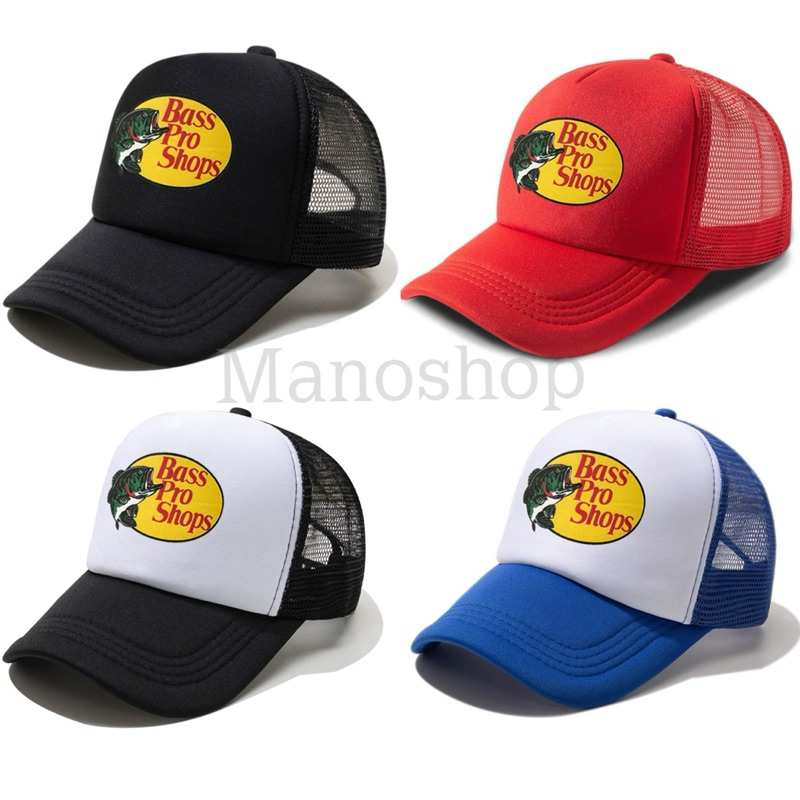 หมวก Bass pro shops หมวกตาข่าย snapback วินเทจ เบสบอล เหมาะสำหรับผู้ชายและผู้หญิง