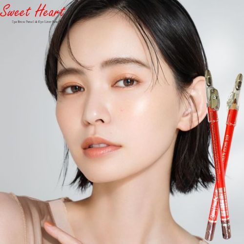 ดินสอเขียนคิ้ว พร้อมกบเหลา Sweet Heart eye brow & eyeliner pecil สวีทฮาร์ท ยกโหล่12 แท่ง - รูปที่ 3