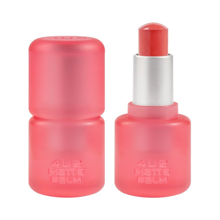 4U2 MATTE BALM LIPSTICK ลิปบาล์มแมท เนื้อบาล์มนุ่มฟู-สีชัดเกลี่ยง่าย-สเตนสีติดทน