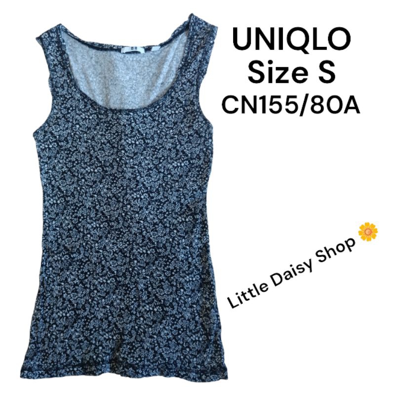 มือสองเสื้อกล้ามเด็กโต UNIQLO SIZE S (CN155/80A) (12 ขวบขึ้นไป)