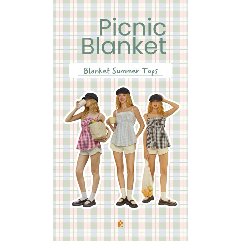เสื้อสายเดี่ยว Blanket Summer Tops