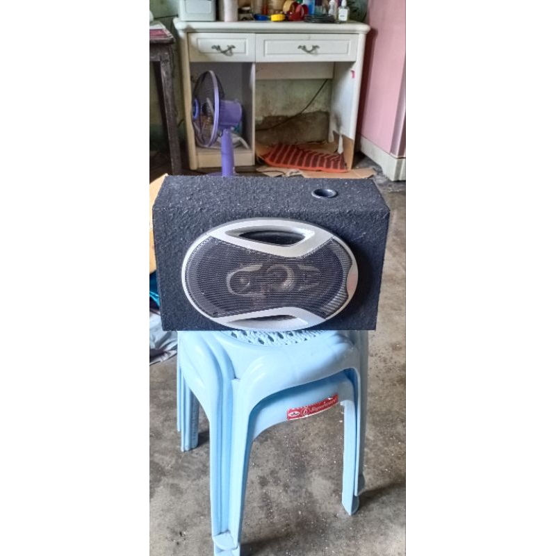 ลำโพง พร้อมตู้ 6x9   4โอม  800w    ( เสียงดี )