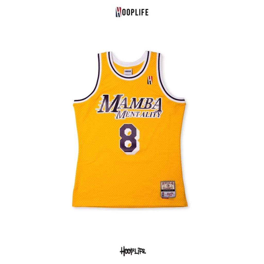 HoopLife X HustleLab Mamba Mentality Swingman Jersey “ Gold Edition “