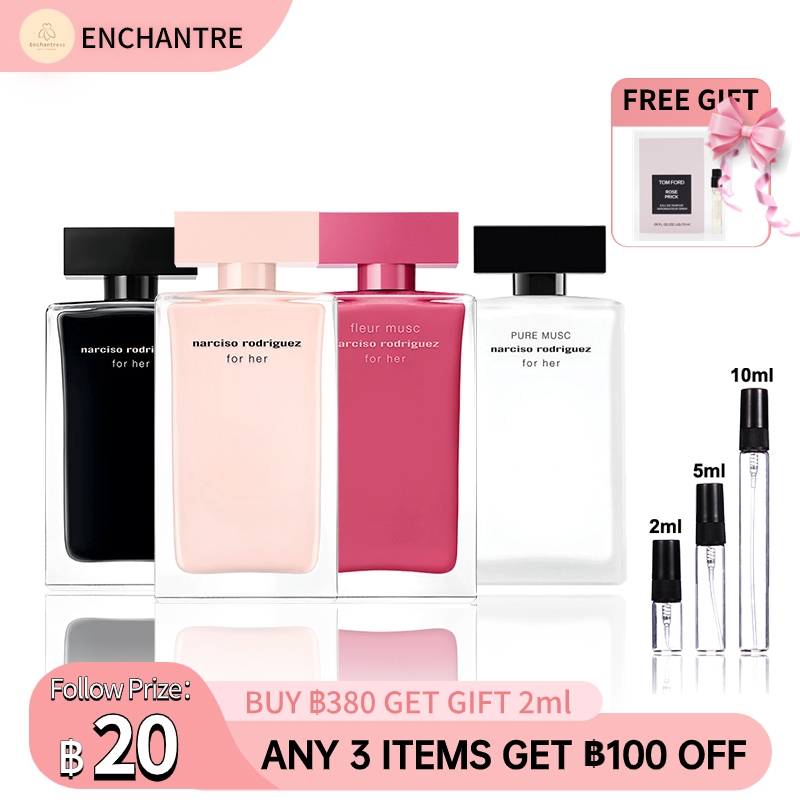 【สปอตสินค้า】น้ําหอมแท้ Narciso Rodriguez for Her EDP/for Her EDT/Fleur Musc/Pure Musc For Her EDP 2ml/5ml/10ml