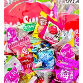 บ๊วยรวมรส 1 กิโล / บ๊วย 2 กิโล บ๊วยฟรุ๊ตทาซี่ บ๊วยพรุน บ๊วยเม็ดใหญ่ ผลไม้รวม