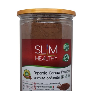 ผงคาเคา ออร์แกนิค 500 กรัม x 2 กระปุก Organic Cacao Powder Natural Process สกัดเย็น Slim Healthy