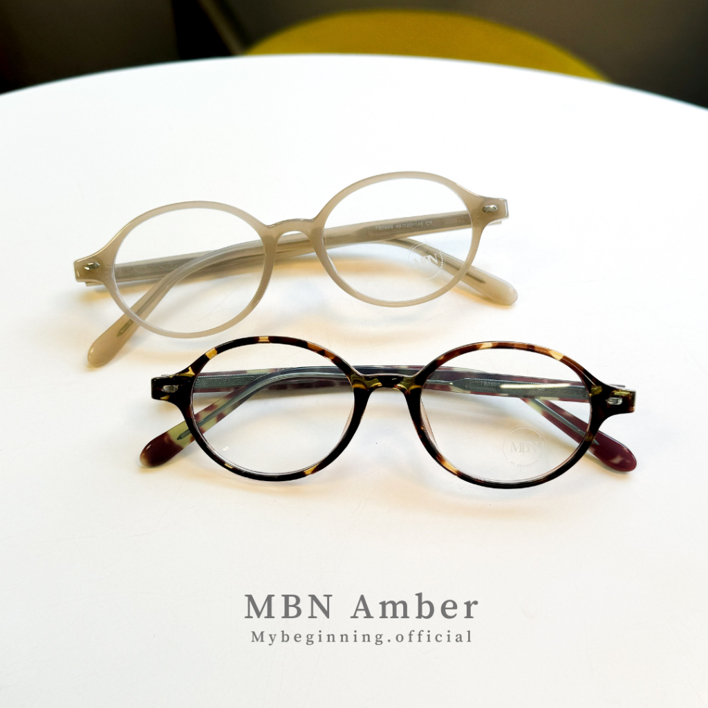 𝐌𝐁𝐍 รุ่น 𝐀𝐦𝐛𝐞𝐫 กรอบแว่น BLUE BLOCK ป้องกันแสงสีฟ้า หน้าจอคอม หน้าจอมือถือ
