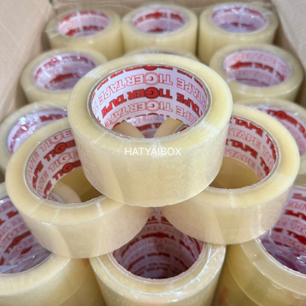 เทปกาว OPP แบรนด์ TIGER เทปใส เทปน้ำตาล (ขนาด 1นิ้ว x 100 หลา / 2นิ้ว x 100 หลา)