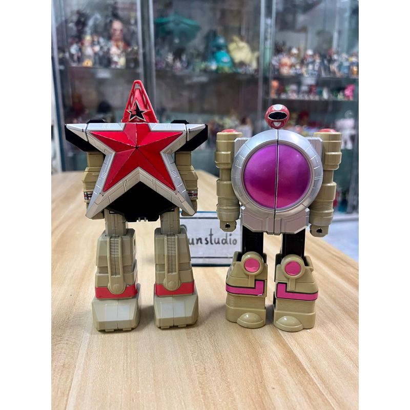 (ของแท้ : พร้อมส่ง) Power Ranger 1995 Zeo Ohranger DX OhBlocker Super Zeo Megazord BANDAI Japan Vint